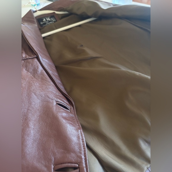 Vintage JM Brown Leather Blazer - Picture 6 of 6